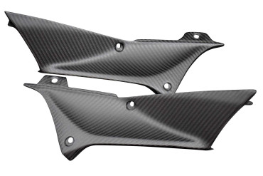 Covertor de caja de aire Carbono por Yamaha YZF-R1 2002-2003 Carbono+Fibra de Vidrio | Patron Enlazado | Opaco