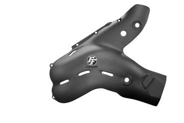 Covertor de Escape Carbono por Ducati Streetfighter V4 2020-2021 Carbono+Fibra de Vidrio | Patron Sencillo | Opaco