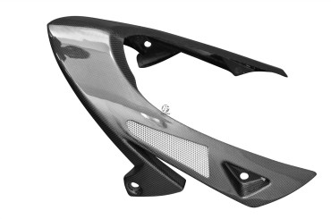 Alerón del motor Carbono por Triumph Speed Triple 1050 2005-2010 Carbono+Fibra de Vidrio | Patron Sencillo | Brillante