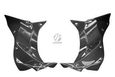 Carénage intérieur du Cockpit Carbone pour Kawasaki Ninja H2 SX / SXSE 2018-2020 100% Carbone | Toile Sergé | Brillant