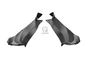 Carénage intérieur du Cockpit Carbone pour Kawasaki Ninja H2 SX / SXSE 2018-2020 Carbone+Fibre de Verre | Toile Sergé | Mat