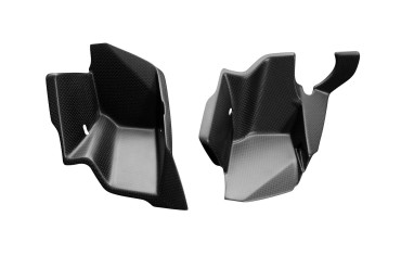 Caches avant latéral Carbone pour KTM Superduke 990 / 990R 07 - 11 Carbone+Fibre de Verre | Toile Contraignant | Mat