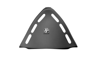 Telaio triangolare Coperchio del radiatore dell´olio Carbonio per Kawasaki ZX 12 R 2002-2005 Carbonio+Fibra di Vetro | Spigato | Opaco