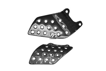 Carbon Heel Guards for Honda CBR 1000RR 2004-2007 Carbon+Fibreglass | Plain Weave | Glossy