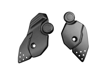 protección de talón Carbono por Honda CRF 1000 L Africa Twin 2016-2019 Carbono+Fibra de Vidrio | Patron Sencillo | Opaco