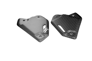 Platines repose-pieds Carbone pour Kawasaki Z900 2017- Carbone+Fibre de Verre | Toile Sergé | Mat