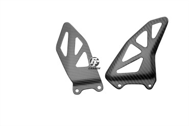 protección de talón Carbono por Suzuki GSX-R 1000 2017- Carbono+Fibra de Vidrio | Patron Enlazado | Opaco