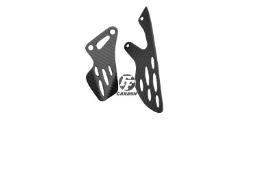 Platines repose-pieds Carbone pour Yamaha YZF-R1 2009-2014 Carbone+Fibre de Verre | Toile Sergé | Mat