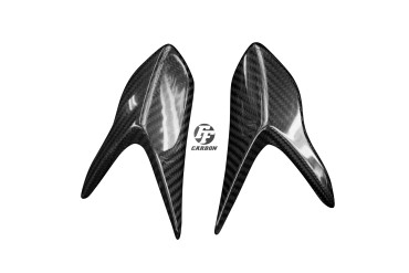 Protection des mains Carbone pour MV Agusta Rivale 800 Carbone+Fibre de Verre | Toile Sergé | Brillant