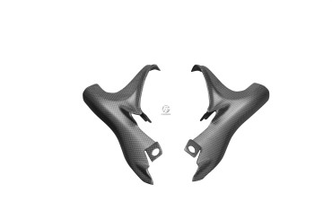 Carenado de bastidor trasero Carbono por Ducati Monster 1200 / 1200S 2014-2016 / 821 2014-2017 Carbono+Fibra de Vidrio | Patron Sencillo | Opaco
