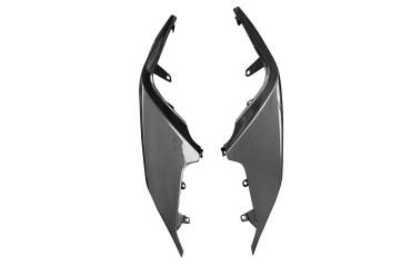 Carénage latéral arrière Carbone pour Aprilia RSV4 2021- / RSV4 Factory 2021- / Tuono V4 2021- Carbone+Fibre de Verre | Toile Contraignant | Brillant