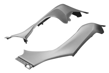 Carénage latéral arrière Carbone pour Kawasaki Z1000 2014-2020 Carbone+Fibre de Verre | Toile Sergé | Mat