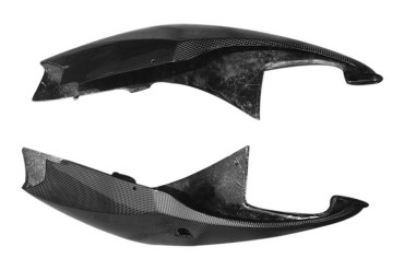 Carénage latéral arrière Carbone pour Suzuki GSX-R 1000 2005-2006 Carbone+Fibre de Verre | Toile Contraignant | Brillant