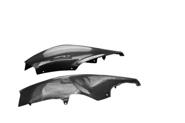 Carénage latéral arrière Carbone pour Suzuki GSX-R 600 / 750 2006-2007 Carbone+Fibre de Verre | Toile Sergé | Brillant