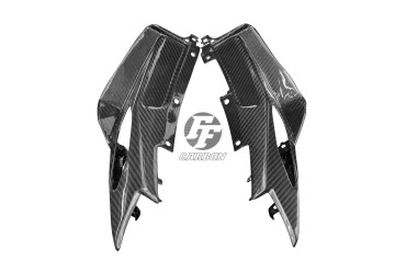 Carbon Rear Side Fairing for Yamaha MT-09 2017- Carbon+Fibreglass | Plain Weave | Glossy