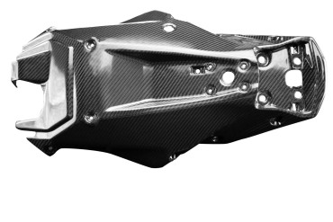 Carbon Heck Unterverkleidung für KTM 1290 Super Duke R 2020- Carbon+Fiberglas | Köper | Glossy