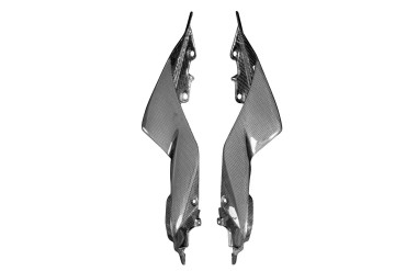 Caches Latéraux (arrière) Carbone pour Yamaha YZF-R7 2022- Carbone+Fibre de Verre | Toile Contraignant | Brillant