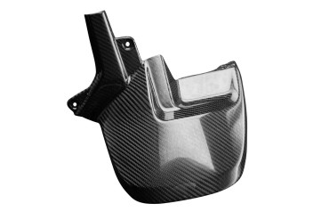 Guardafango posterior Carbono por Triumph Rocket 3 GT / R 2020- Carbono+Fibra de Vidrio | Patron Enlazado | Brillante