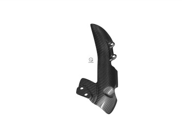 Pare-chaleur inférieur Carbone pour Yamaha YZF-R1 2004-2006 Carbone+Fibre de Verre | Toile Sergé | Brillant