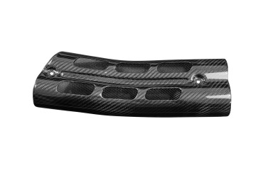 Pare-chaleur Carbone pour Triumph Scrambler 1200 XC/XE Carbone+Fibre de Verre | Toile Sergé | Brillant