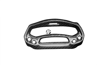 Carénage du compteur Carbone pour Ducati Monster 696 / 796 / 1100 / 1100 EVO Carbone+Fibre de Verre | Toile Sergé | Brillant