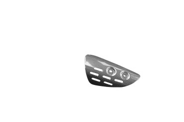 Covertor de Cardan Carbono por Triumph Rocket 3 GT / R 2020- Carbono+Fibra de Vidrio | Patron Sencillo | Brillante