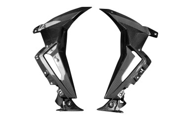 Covertor radiador Carbono por BMW S 1000 R 2021- Carbono+Fibra de Vidrio | Patron Enlazado | Brillante