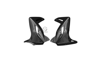 Cache radiateur Carbone pour MV Agusta Brutale 920 / 990 / 1090 Carbone+Fibre de Verre | Toile Contraignant | Brillant