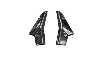 Cache radiateur Carbone pour Triumph Street Triple 765 2020- Carbone+Fibre de Verre | Toile Sergé | Brillant