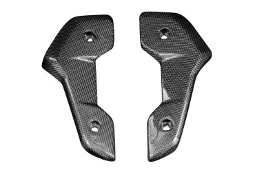 Cache radiateur Carbone pour Triumph Trident 660 Carbone+Fibre de Verre | Toile Contraignant | Brillant
