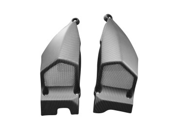Tomas de aire (versión más grande) Carbono por Ducati Streetfighter Carbono+Fibra de Vidrio | Patron Enlazado | Opaco