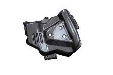 Carbon Motorabdeckung Links für Ducati Hypermotard 698 Carbon+Fiberglas | Leinwand | Glossy