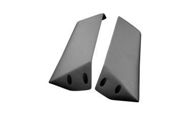 Winglets avant Carbone pour Kawasaki Ninja H2 2015+ (H2R 2015-16 Style) Carbone+Fibre de Verre | Toile Contraignant | Mat