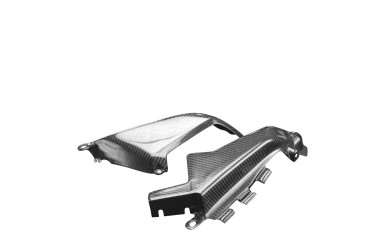 Cache de radiateur d´huile Carbone pour Ducati Monster 696/ 796/ 1100 100% Carbone | Toile Sergé | Brillant