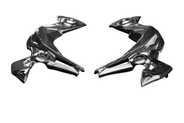 Carbon Rahmenverkleidung für Kawasaki Z900 2020- Carbon+Fiberglas | Köper | Glossy