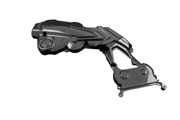 covertor de correas Carbono por Ducati Monster 937 2021- Carbono+Fibra de Vidrio | Patron Sencillo | Brillante
