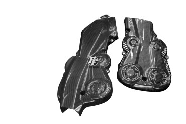 Cache Courroie Carbone pour Ducati Supersport 939 2017-2020 / 950 2021- / Multistrada 950 2017- Carbone+Fibre de Verre | Toile Contraignant | Brillant