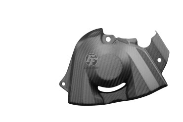 Cache pignon Carbone pour Kawasaki Ninja H2 2015+ / H2R 2015+ Carbone+Fibre de Verre | Toile Sergé | Mat