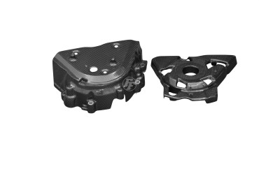 Cache pignon Carbone pour Kawasaki Z1000 2014-2020 Carbone+Fibre de Verre | Toile Contraignant | Brillant