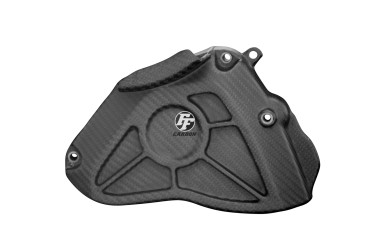 Cache pignon Carbone pour Yamaha R1 2015-2019 Carbone+Fibre de Verre | Toile Sergé | Mat