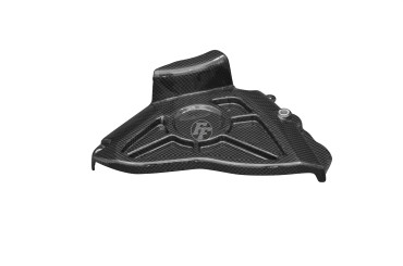 Cache pignon Carbone pour Yamaha R1 2015-2019 Carbone+Fibre de Verre | Toile Contraignant | Brillant