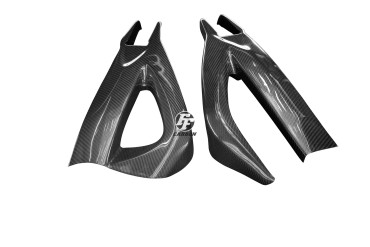 Covertor de brazo oscilante Carbono por Suzuki B-King 1300 2007-2011 100% Carbono | Patron Enlazado | Brillante