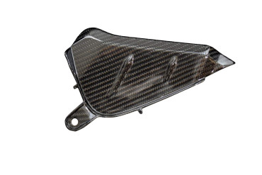 Carénage Latéral à gauge Carbone pour KTM SMC R 2019- 100% Carbone | Toile Sergé | Brillant
