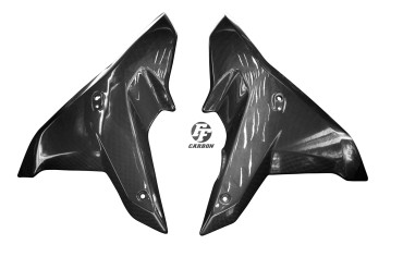 Carénage Latéral Carbone pour BMW R 1200 RS 2015- Carbone+Fibre de Verre | Toile Sergé | Brillant