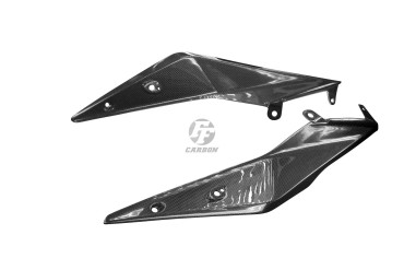 Carénage Latéral Carbone pour KTM 1190 / 1290 Super Adventure 2017- Carbone+Fibre de Verre | Toile Contraignant | Brillant