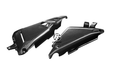 Carbon Seitenverkleidung im Rahmen für Kawasaki Z650 / Ninja 650 2017-2021 Carbon+Fiberglas | Köper | Glossy