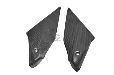 Carénage Latéral au-dessous réservoir Carbone pour Yamaha R1 2015-2019 Carbone+Fibre de Verre | Toile Contraignant | Brillant