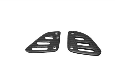 Platine repose pieds arrière Carbone pour Aprilia RSV 4 2009- Carbone+Fibre de Verre | Toile Sergé | Mat