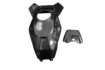 Cache du réservoir Carbone pour BMW S 1000 XR 2020- Carbone+Fibre de Verre | Toile Sergé | Brillant