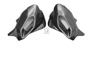 Carénage du réservoir avec Prises d´air Carbone pour MV Agusta Brutale 920 / 990 / 1090 Carbone+Fibre de Verre | Toile Contraignant | Brillant